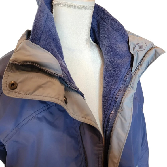 Columbia Bugaboo 3 in 1 Blue Coat Womens Size Large Fleece Lined Jacket - Picture 8 of 17